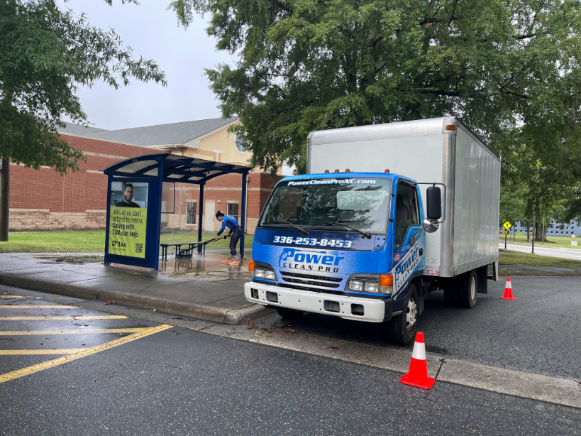 Pressure Washing and Graffiti Removal at North Carolina A&T University in Greensboro, NC